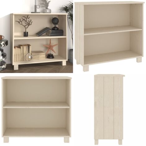 Credenza HAMAR ambra 85x35x80 cm in Legno Massello di Pino - Credenza in pino - Credenza con ante