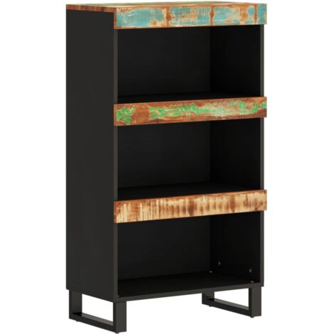 Credenza in ferro - vidaXL Credenza 60x33x107 cm in Legno Massello di Recupero - Credenza per camera da letto