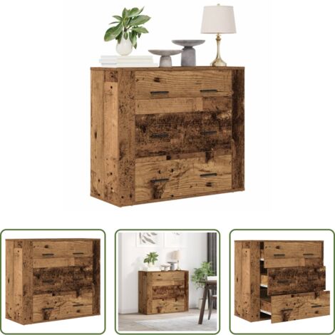 Credenza in legno antico -  Credenza Legno Vecchio 80x33x70 cm in Truciolato