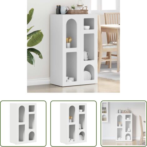 Credenza in legno -  Credenza Bianco 59 x 35 x 100,5 cm Legno multistrato