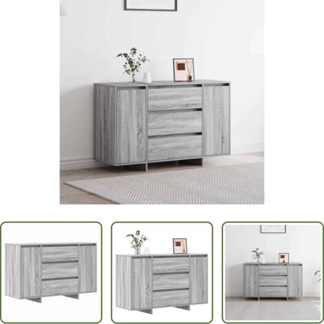 Credenza in legno -  Credenza Grigio Sonoma 120 x 41 x 75 cm Legno multistrato