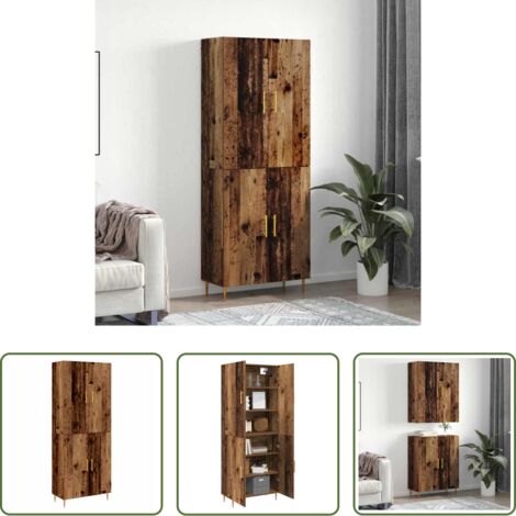 Credenza in legno -  Credenza Legno vecchio 69,5 x 34 x 180 cm Legno multistrato
