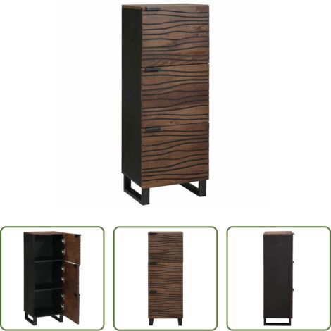 Credenza in legno - Credenza Marrone 40 x 33 x 110 cm legno massello di mango