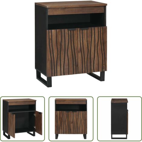 Credenza in legno -  Credenza Marrone 60 x 33 x 75 cm legno massello di mango