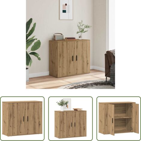 Credenza in legno -  Credenza Rovere Artigianale 80x33x70 cm in Truciolato