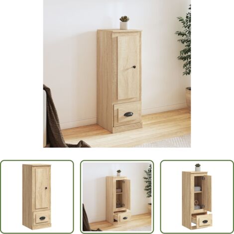 Credenza in legno - Credenza Rovere Sonoma 36x35,5x103,5 cm in Legno Multistrato