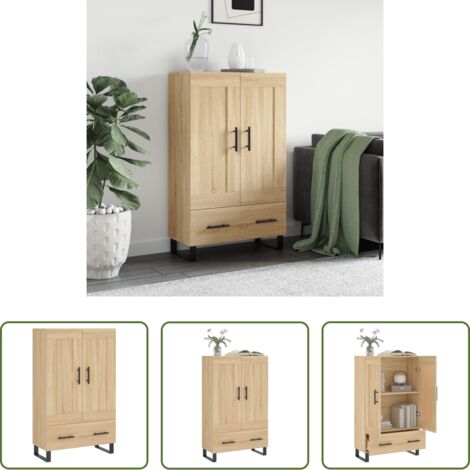 Credenza in legno - Credenza Rovere Sonoma 69,5x31x115 cm in Legno Multistrato
