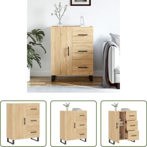 Credenza in legno - Credenza Rovere Sonoma 69,5x34x90 cm in Legno Multistrato