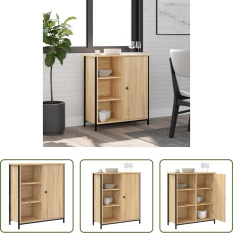 Credenza in legno - Credenza Rovere Sonoma 70x30x80 cm in Legno Multistrato