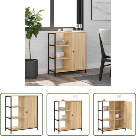 Credenza in legno -  Credenza Rovere Sonoma 70x30x80 cm Legno ingegnerizzato