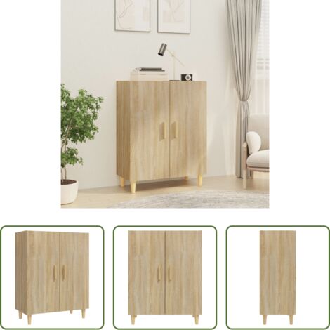 Credenza in legno - Credenza Rovere Sonoma 70x34x90 cm in Legno Multistrato