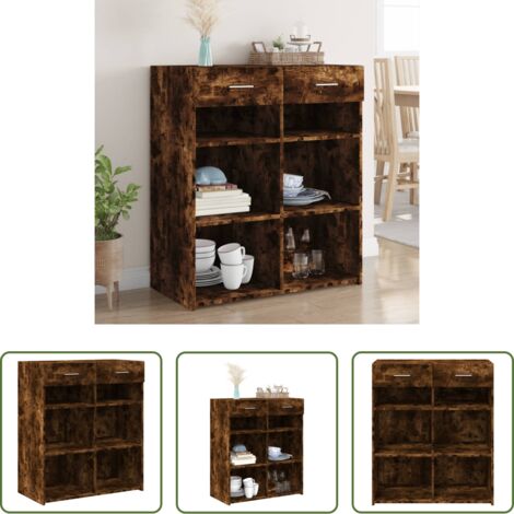 Credenza in legno -  Credenza Rovere Sonoma 80x42,5x93 cm in Legno Multistrato