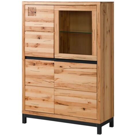 Credenza in legno di faggio 103x40x148 oliato naturale VILLANDERS 105