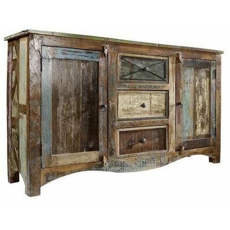 credenza in legno di Legno riciclato 150x38x85 multicolore laccato NATURE OF SPIRIT 05