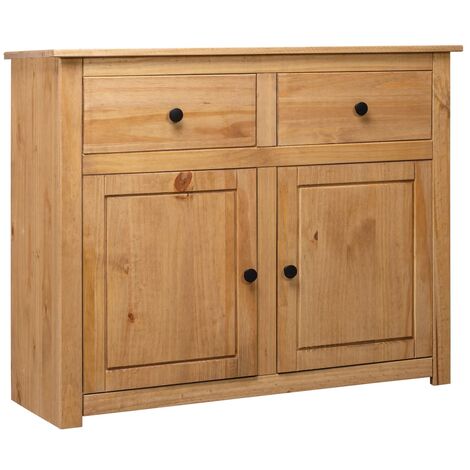 Credenza in Legno di Pino Panama Range con Ante e Cassetti vari colori colore : NATURALE