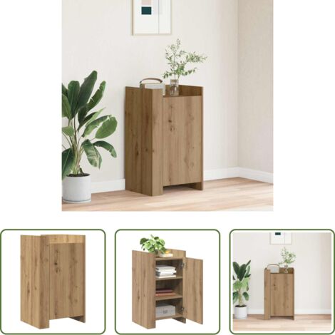 Credenza in legno ingegnerizzato -  Credenza Rovere artigianale 45 x 35 x 75 cm