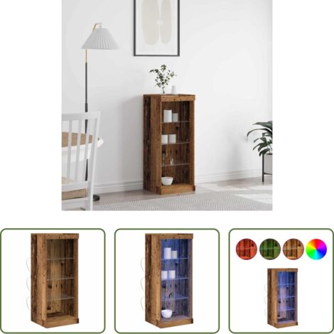Credenza in legno -  Madia LED Legno vecchio 41 x 37 x 100 cm Legno multistrato
