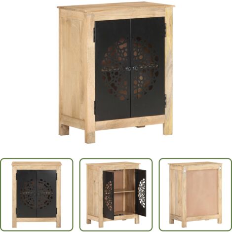 Credenza in legno massello -  Credenza 60x35x75 cm in Legno Massello di Mango
