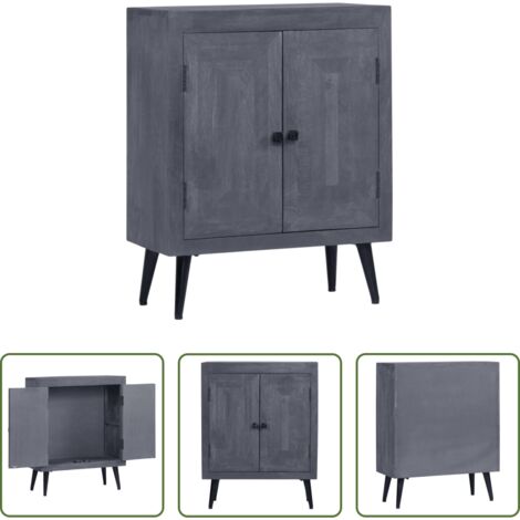 Credenza in legno massello -  Credenza in Legno Massello di Mango 60x30x76 cm