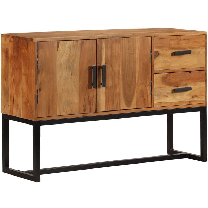 Vidaxl - Credenza, Madia per salotto Marrone 110x30x70 cm in Legno Massello di Acacia