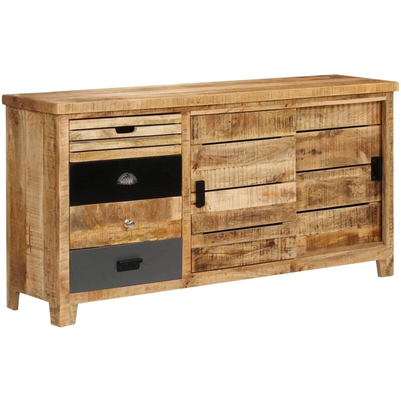 Vidaxl - Credenza, Madia per salotto in Legno Massello di Mango 160x40x80 cm