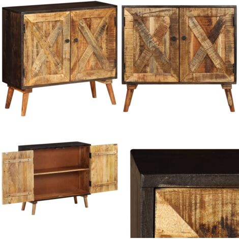 Credenza in Legno Massello di Mango 85x30x75 cm - Credenza mango - Credenza in legno massello