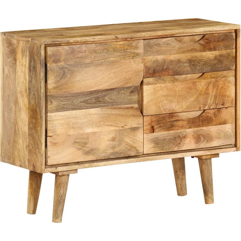 Credenza in Legno Massello di Mango 90x30x69 cm Vidaxl Marrone