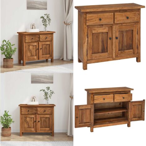 Credenza in Legno Massello di Mogano 75x30x65 cm - Credenza vintage - Credenza in mogano