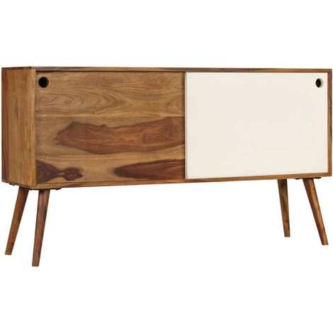 Credenza in Legno Massello di Sheesham 118x30x66 cm