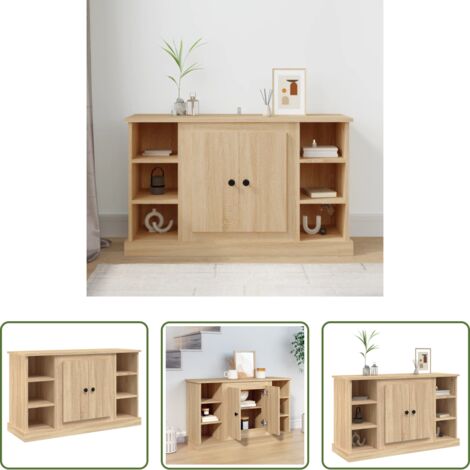Credenza in legno multistrato -  Credenza Rovere Sonoma 100x35,5x60 cm in Legno Multistrato