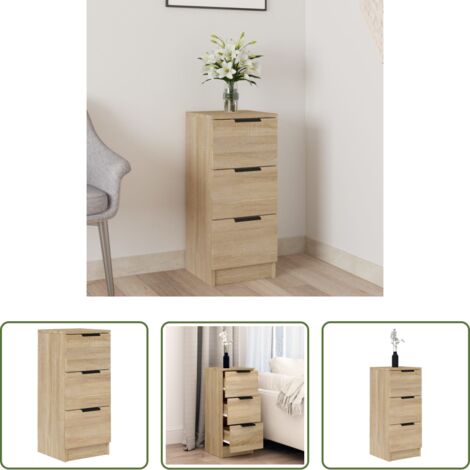 Credenza in legno multistrato -  Credenza Rovere Sonoma 30x30x70 cm in Legno Multistrato