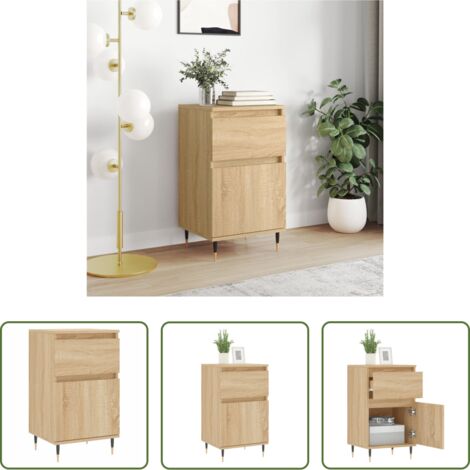 Credenza in legno multistrato -  Credenza Rovere Sonoma 40x35x70 cm in Legno Multistrato