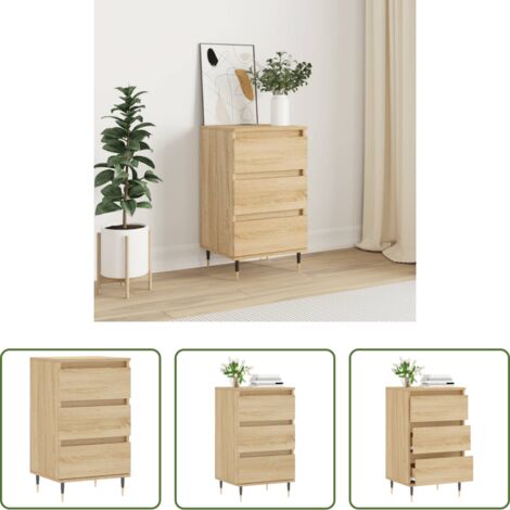 Credenza in legno multistrato -  Credenza Rovere Sonoma 40x35x70 cm in Legno Multistrato