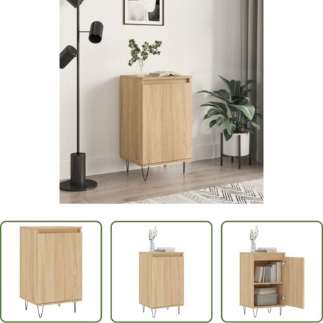 Credenza in legno multistrato -  Credenza Rovere Sonoma 40x35x70 cm in Legno Multistrato