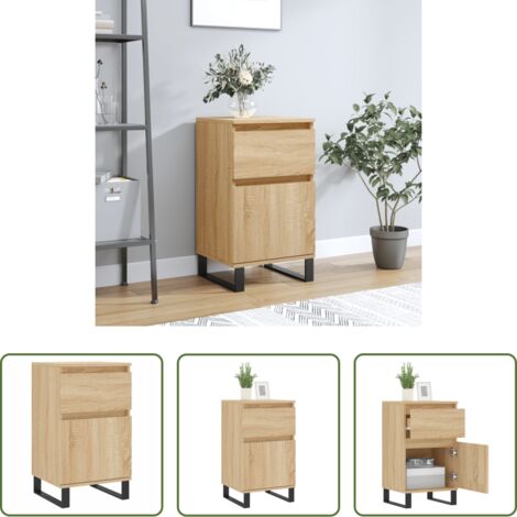 Credenza in legno multistrato -  Credenza Rovere Sonoma 40x35x70 cm in Legno Multistrato