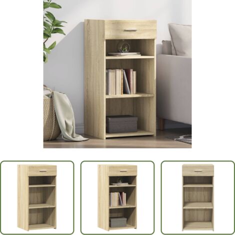 Credenza in legno multistrato -  Credenza Rovere Sonoma 45x42,5x93 cm in Legno Multistrato