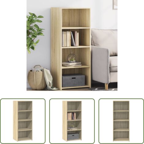 Credenza in legno multistrato -  Credenza Rovere Sonoma 50x41x124 cm in Legno Multistrato