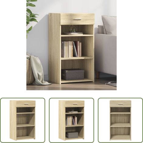 Credenza in legno multistrato -  Credenza Rovere Sonoma 50x42,5x93 cm in Legno Multistrato