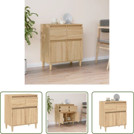 Credenza in legno multistrato -  Credenza Rovere Sonoma 60x35x70 cm in Legno Multistrato