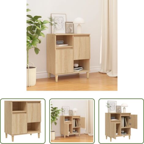 Credenza in legno multistrato -  Credenza Rovere Sonoma 60x35x70 cm in Legno Multistrato