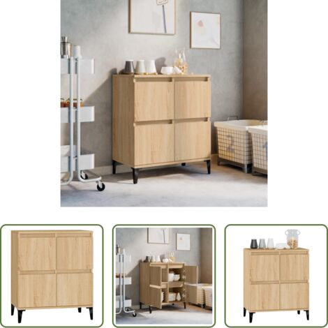 Credenza in legno multistrato -  Credenza Rovere Sonoma 60x35x70 cm in Legno Multistrato