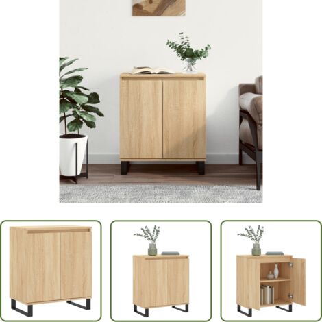 Credenza in legno multistrato -  Credenza Rovere Sonoma 60x35x70 cm in Legno Multistrato