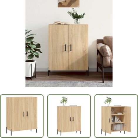 Credenza in legno multistrato -  Credenza Rovere Sonoma 69,5x34x90 cm in Legno Multistrato