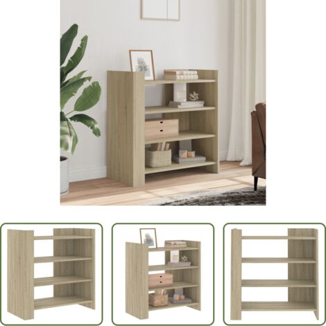 Credenza in legno multistrato -  Credenza Rovere Sonoma 73,5x35x75 cm in Legno Multistrato