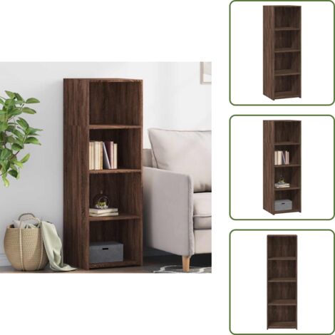 Credenza in legno multistrato - vidaXL Credenza Rovere Marrone 40x41x124cm in Legno Multistrato - Credenza per casa