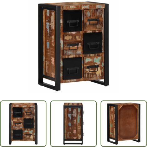 Credenza in legno riciclato -  Credenza 50x35x70 in Legno Massello di Recupero