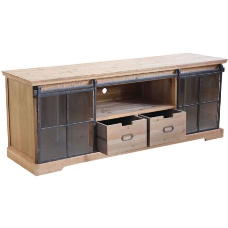 Credenza In Legno Spaziosa Grande Con Cassetti Madia Moderna Industrial Per Arredamento Soggiorno Sala Da Pranzo Salotto Cm 160 X 455 X 60 H