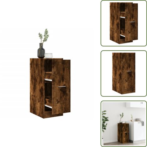 Credenza in legno - vidaXL Armadietto da Farmacia Rovere Fumo 30x41x77,5 cm in Truciolato - Armadietto in legno