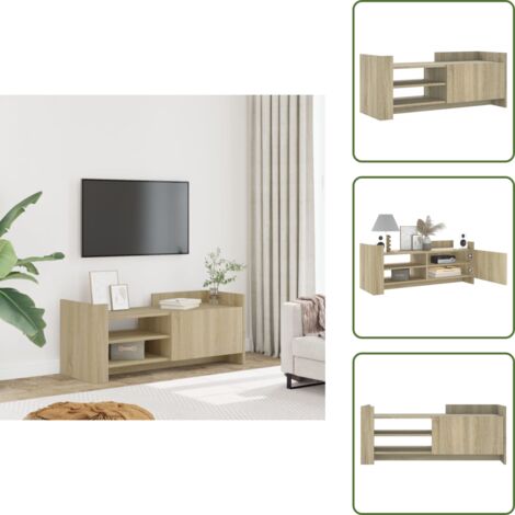 Credenza in legno - vidaXL Mobile per TV Rovere Sonoma 100x35x40 cm Legno Multistrato - Mobile in legno multistrato