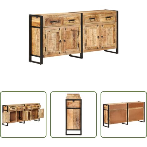 Credenza in mango -  Credenza 172x35x80 cm in Legno Massello di Mango